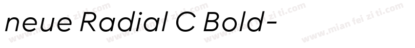 neue Radial C Bold字体转换